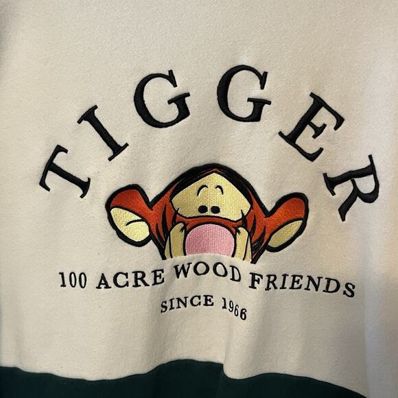 Disney Tigger Sweater Small Green White 100 Acre Wood Friends Winnie The Pooh - Picture 3 of 5